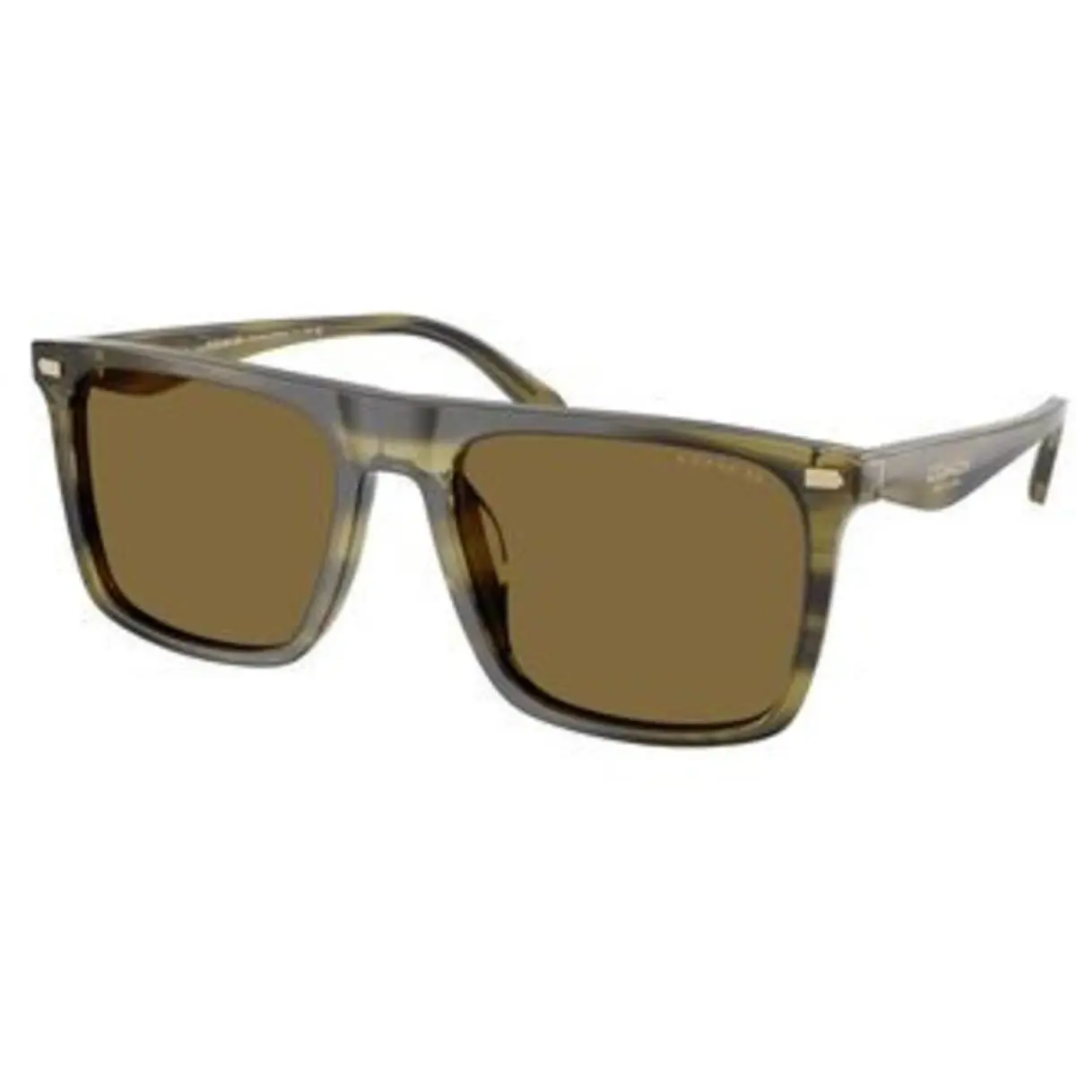 Coach HC 8440 U Striated Olive Green Grey Solid Polyamide Standard 5907S7 Sungl