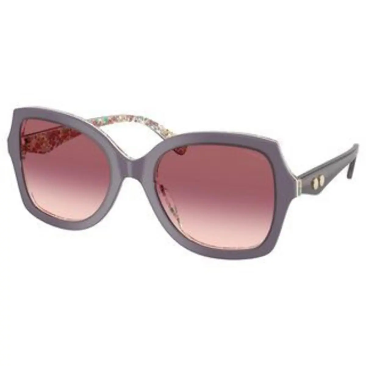 Coach HC 8410 U Milky Violet Floral Field Purple Pink Gradient Polyamide Standa