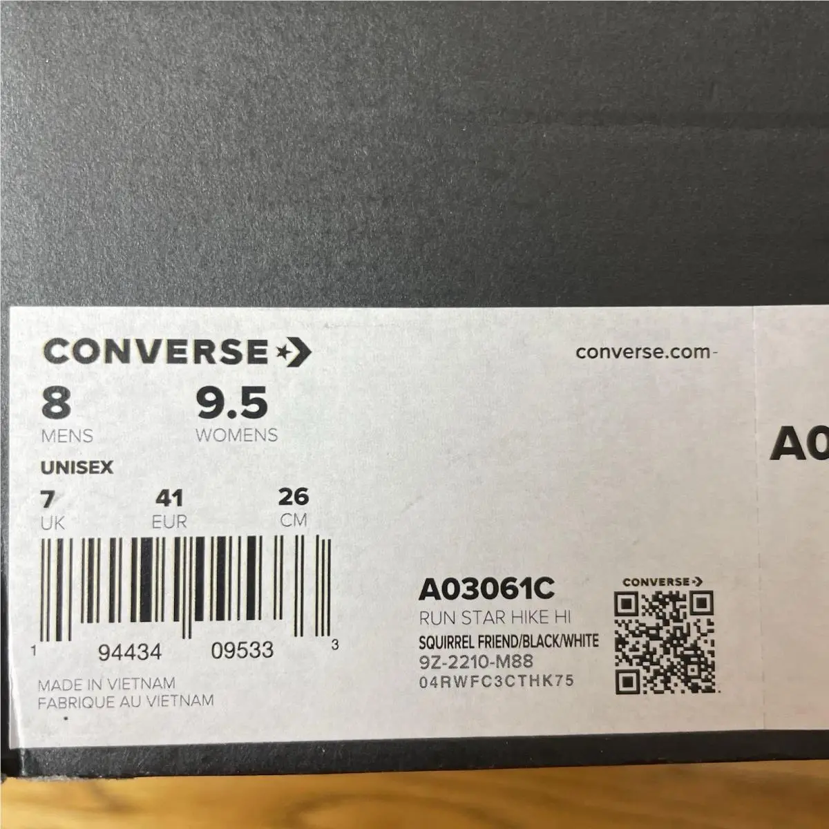 Converse shoes - Converse Run Star Hike - Run Star Hike - A03061C - SQURREL FRIEND /BLACK/WHITE 5