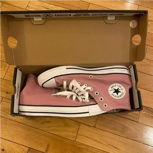 Converse Chuck Taylor All Star High Top Pink Shoes Women 9.5 Men 7.5