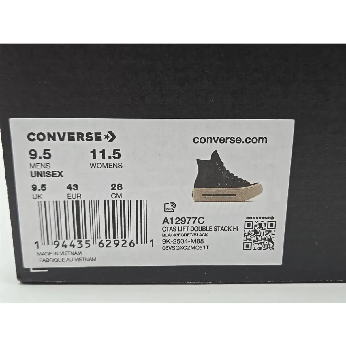 Converse shoes - Chuck Taylor All Star - Chuck Taylor All Star - Black/Egret (UPC: 194435629261) 4