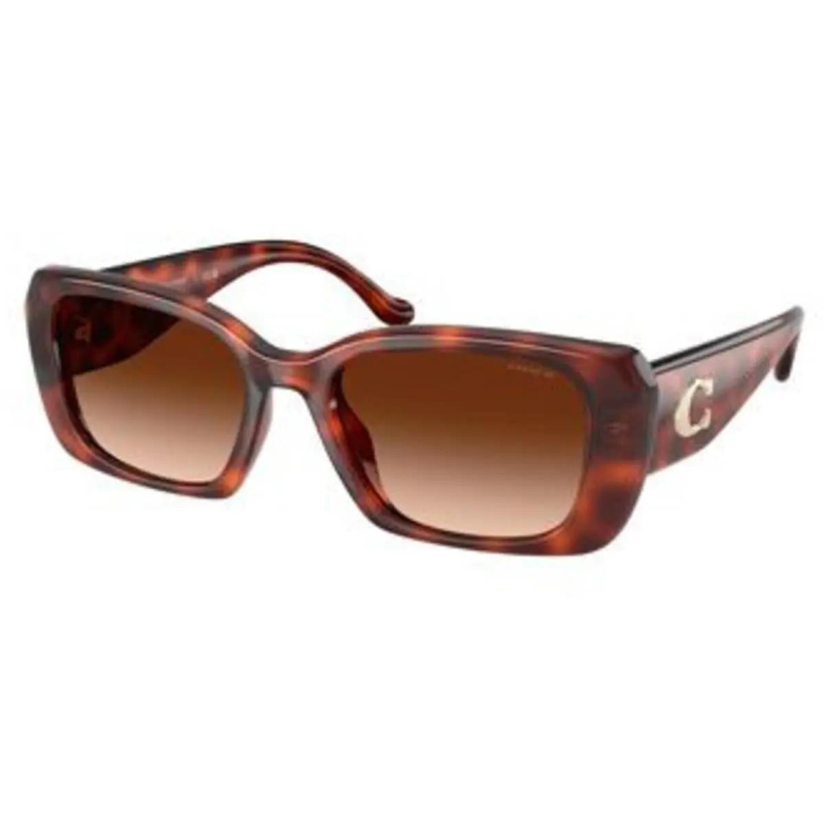 Coach HC 8435 U Caramel Tortoise Brown Gradient Polyamide Standard 577474 Sungl