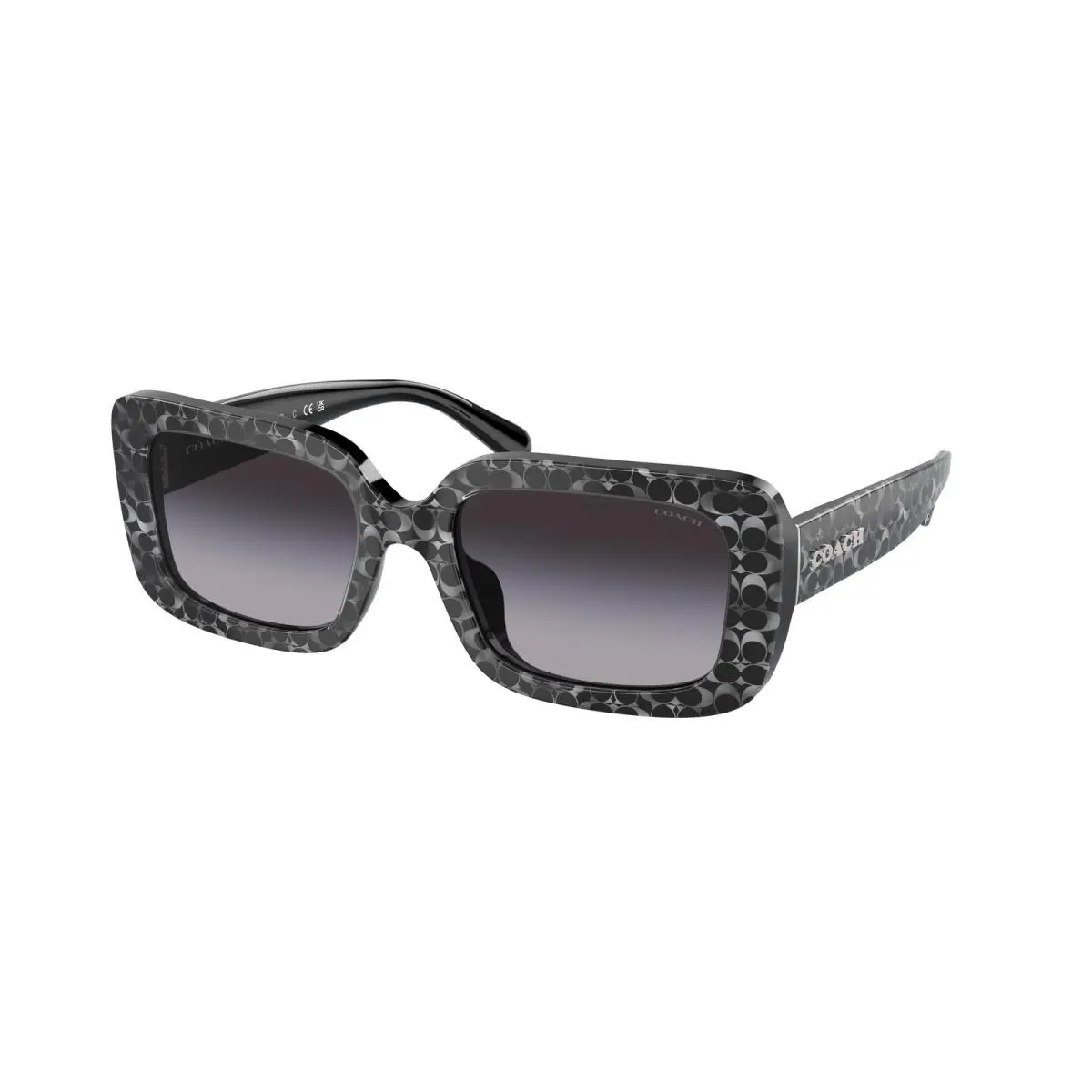 Coach HC 8380U cl922 Grey Pearl Signature c g 55208G Sunglasses