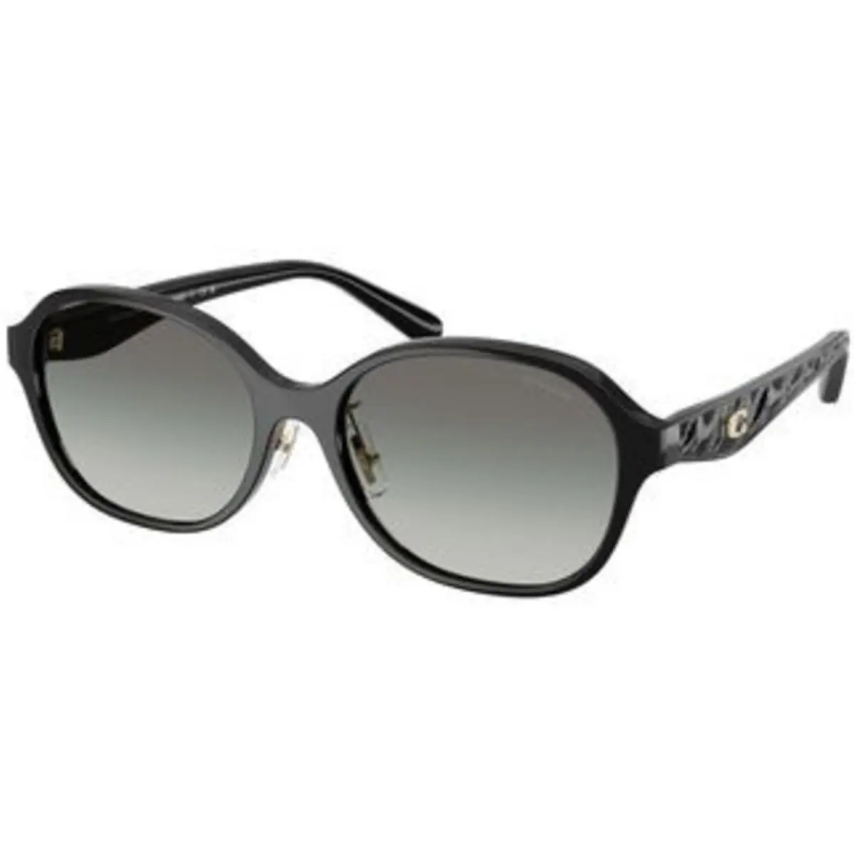 Coach HC 8445 D Black Grey Gradient Polyamide Standard 500211 Sunglasses