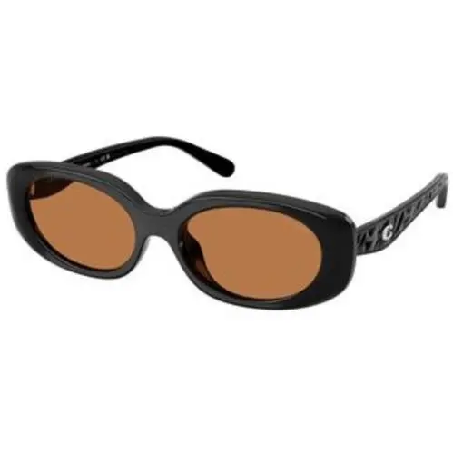 Coach HC 8443 D Black Amber Solid Polyamide Standard 500273 Sunglasses