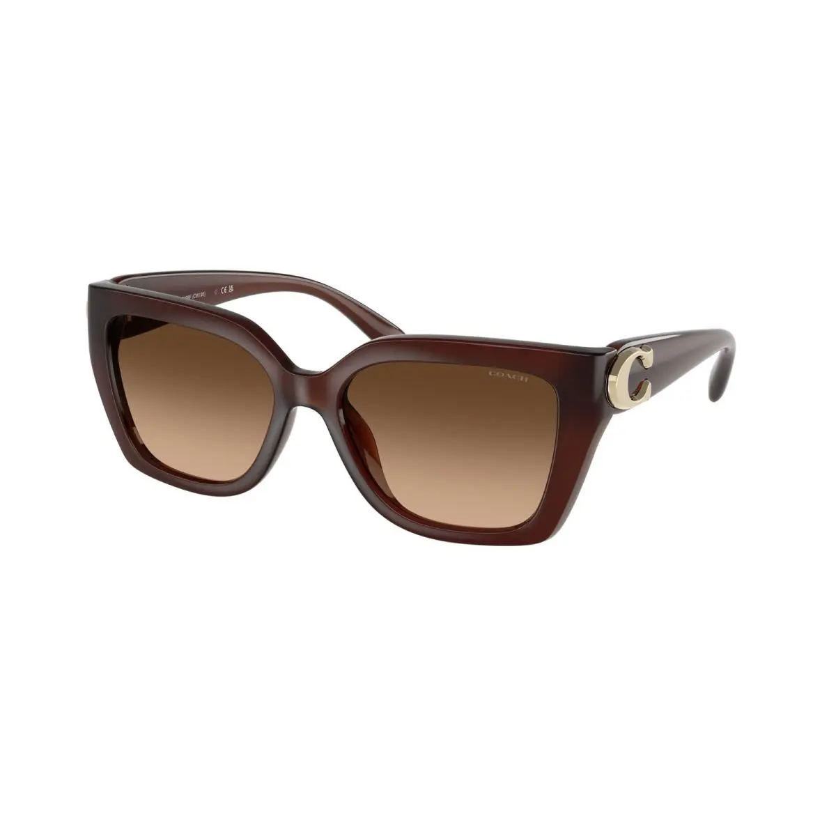 Coach HC 8408F cw202 Milky Hazelnut Brown Gra 584174 Sunglasses
