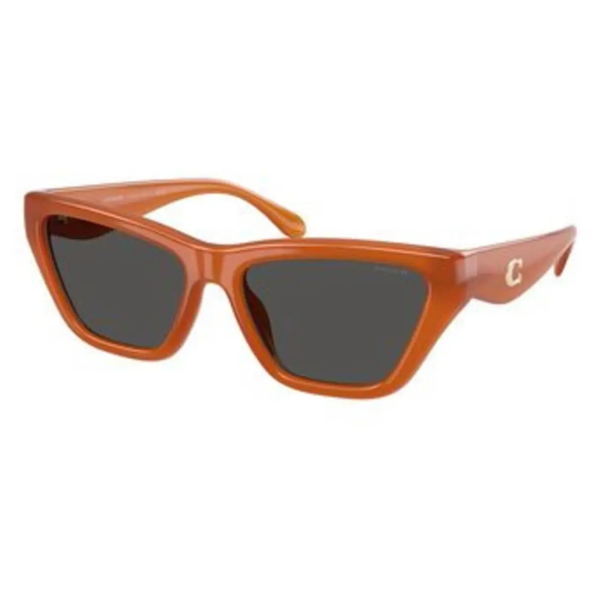 Coach HC 8449 U Milky Amber Wine Solid Polyamide Standard 593087 Sunglasses