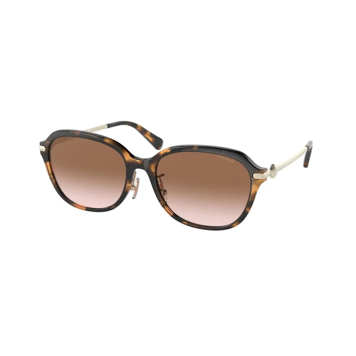 Coach HC8332D 512013 C6199 Dark Tortoise Brown Gradient 56 mm Women`s Sunglasses