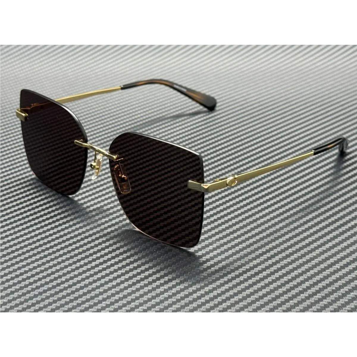 Coach HC7193D 944113 Shiny Gold Brown Solid Women`s 57 mm Sunglasses