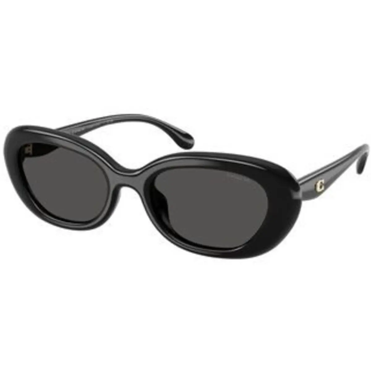 Coach HC 8448 U Black Grey Solid Polyamide Standard 500287 Sunglasses