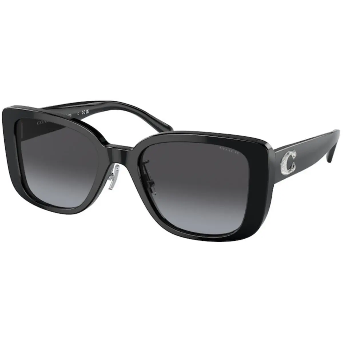Coach HC 8352 cd472 Black Grey Gradient 50028G Sunglasses