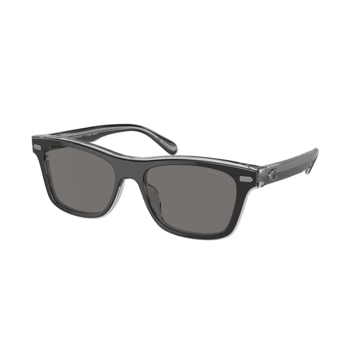 HC 8371U ch583 Black Transparent Grey 574581 Sunglasses by Coach