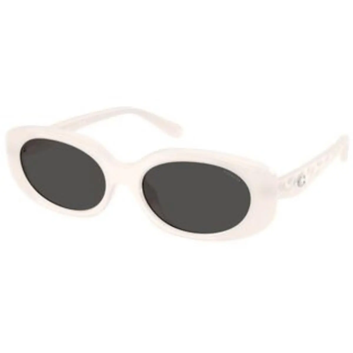 Coach HC 8443 D Milky Cloud Grey Solid Polyamide Standard 579087 Sunglasses
