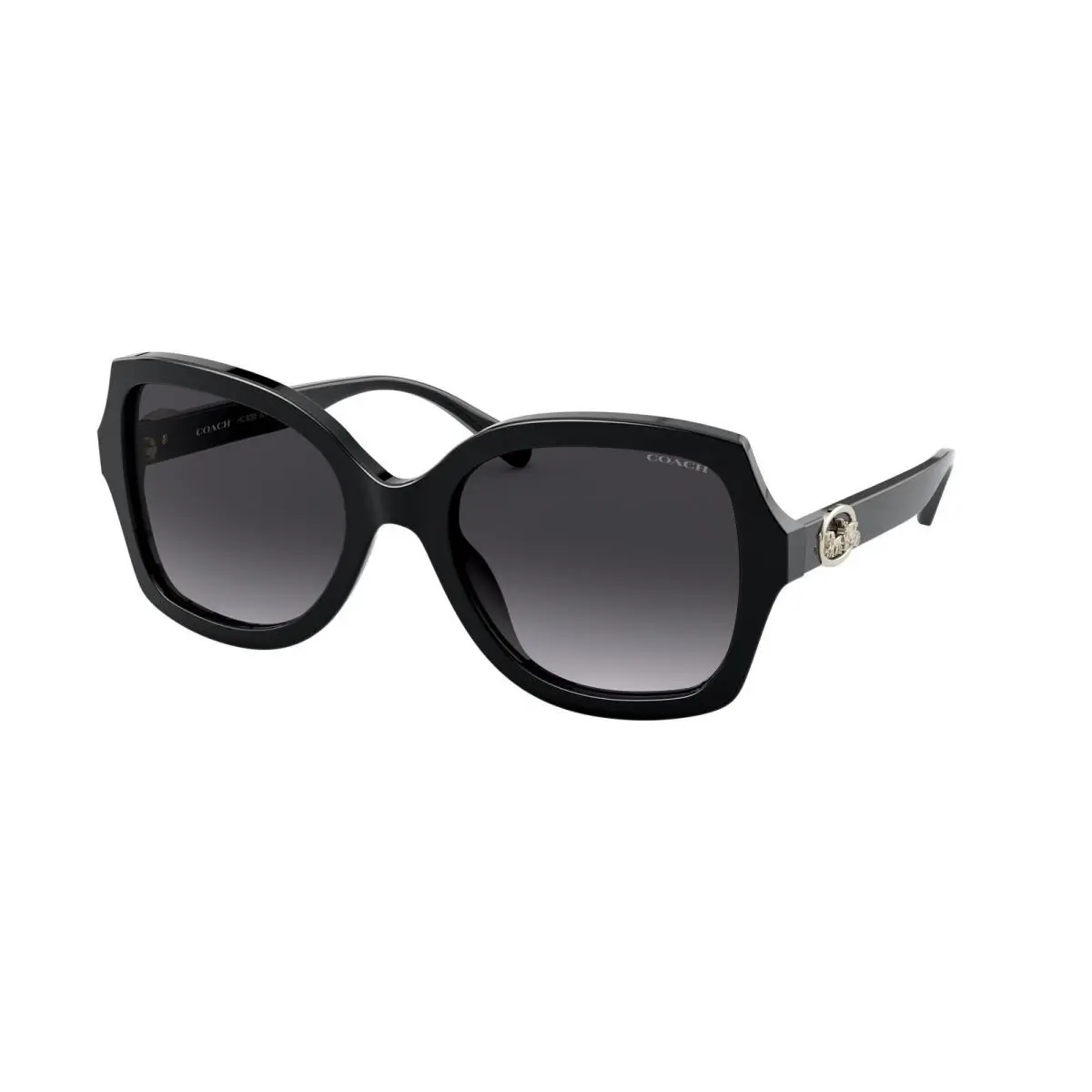 Coach HC 8295 l1147 Black Dark Grey Gradient 50028G Sunglasses