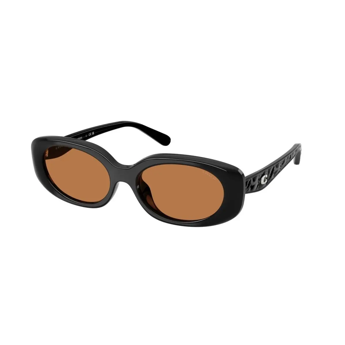 Coach HC8443D 500273 Cby84 Black Amber Solid 54 mm Women`s Sunglasses