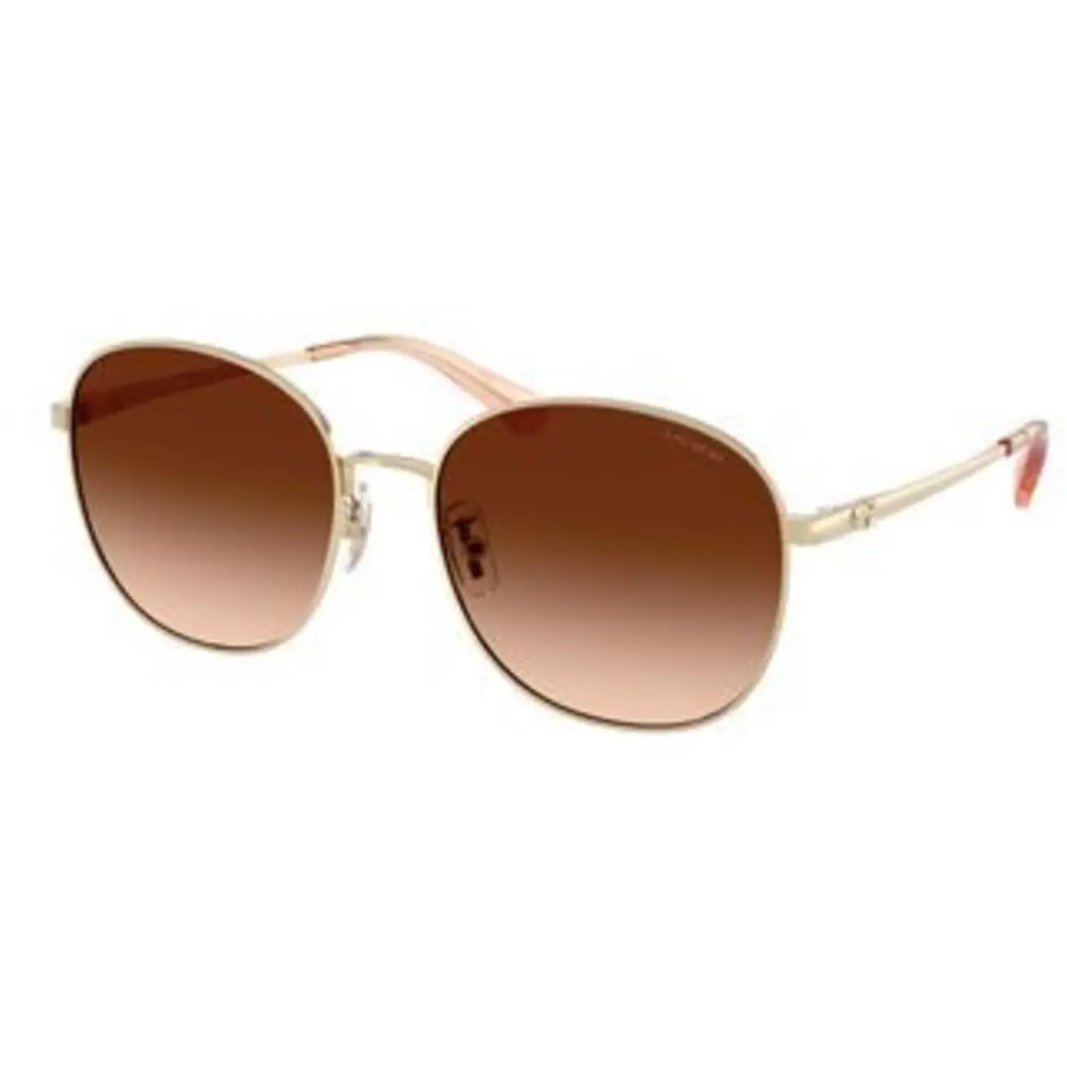 Coach HC 7189 Shiny Light Gold Brown Gradient Polyamide Standard 900574 Sunglas