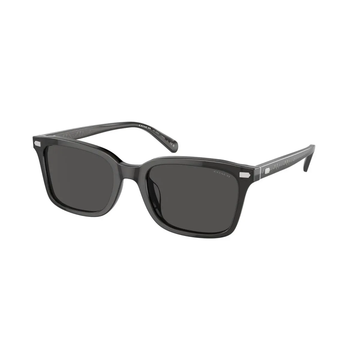 Coach HC 8398U cr630 Transparent Dark Grey gr 581787 Sunglasses
