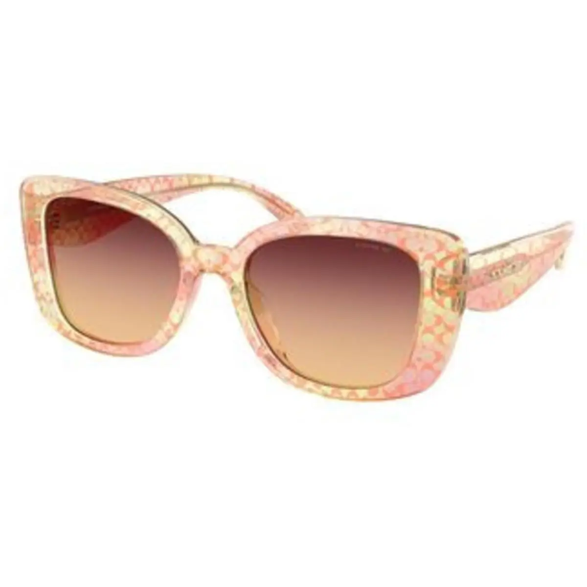 Coach HC 8450 U Transparent Peach Signature c Burgundy Peach Gradient Polyamide