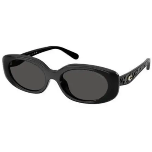 Coach HC 8443 D Black Grey Solid Polyamide Standard 500287 Sunglasses