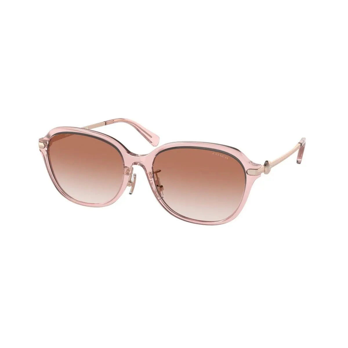 Coach HC8332D 566613 C6199 Transparent Pink Pink Gradient 56mm Womens Sunglasses