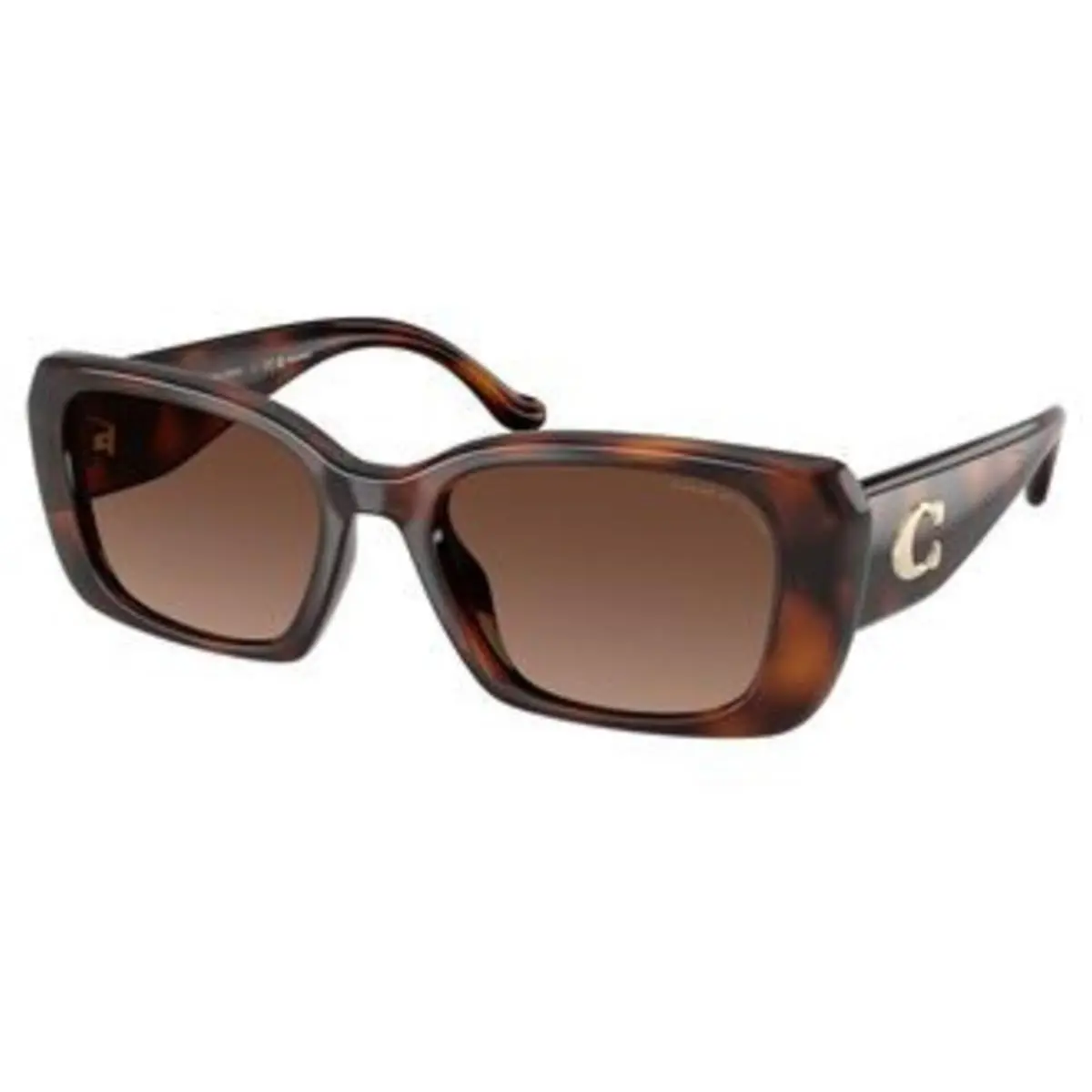 HC 8435 U Dark Tortoise Brown Gradient Polar cr39 Polarized 5120T5 Sungla by Coach