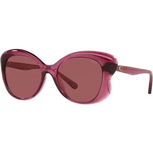 Fashion Women`s Red Oval Sunglasses HC8307U-557469-55 S55 T140 by Coach