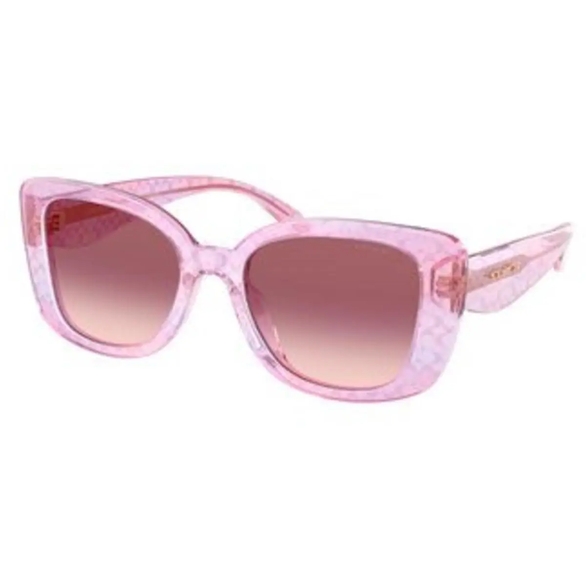 Coach HC 8450 U Transparent Iris Signature c Purple Pink Gradient Polyamide Sta