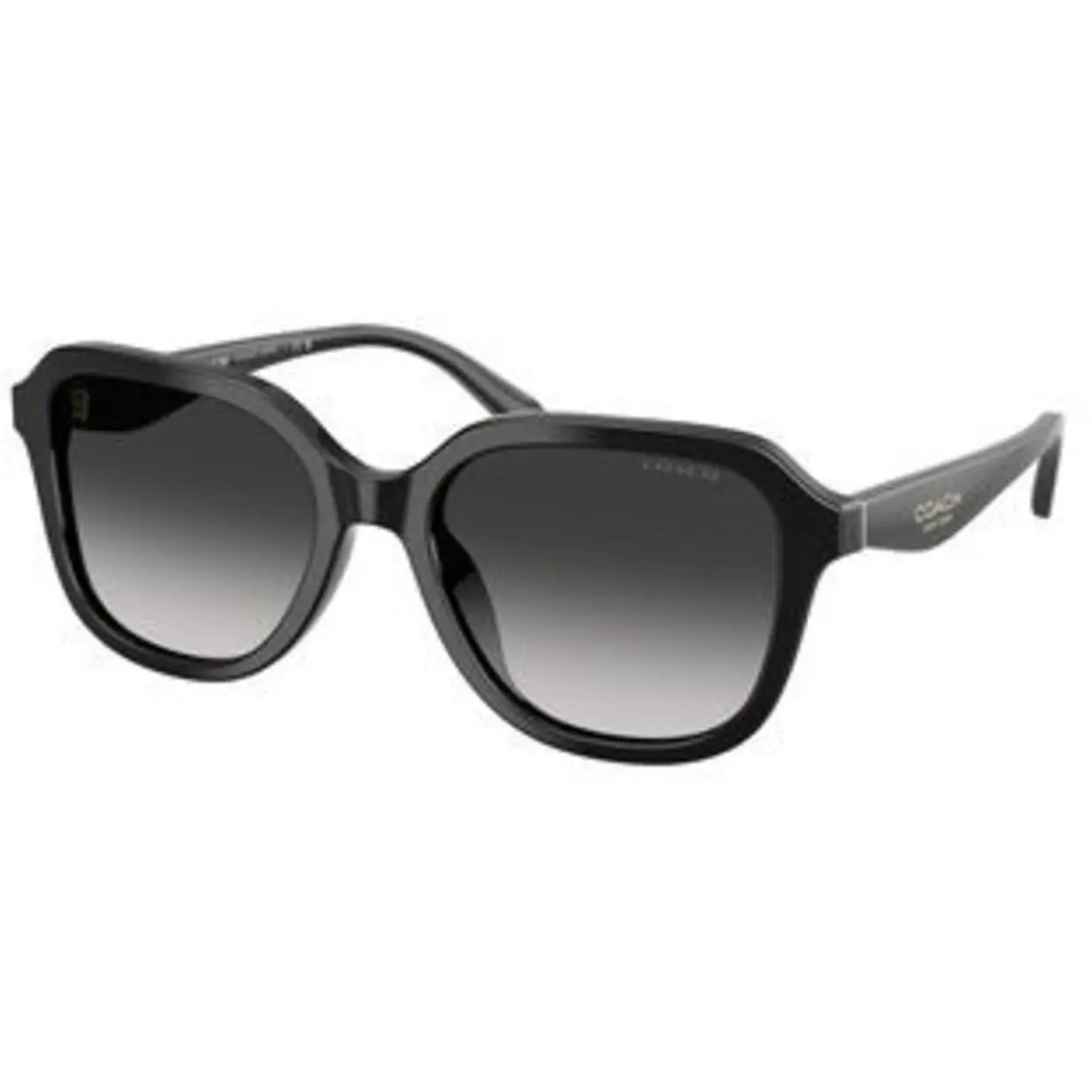 Coach HC 8437 U Black Grey Gradient Polyamide Standard 50023C Sunglasses