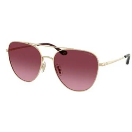Coach HC 7182 Shiny Light Gold Merlot Gradient Polyamide Standard 90058H Sungla