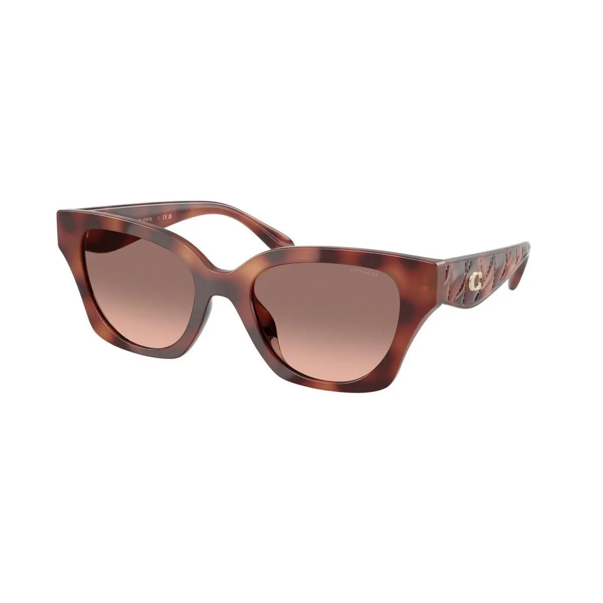 Coach HC 8418 U Caramel Tortoise Brown Pink Gradient Polyamide Standard 577413