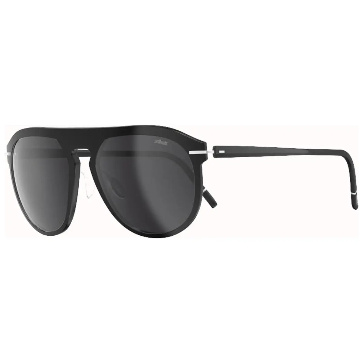 Antibes Polarized Men`s Blk Aviator Sunglasses 40837591100000 Austria by Silhouette
