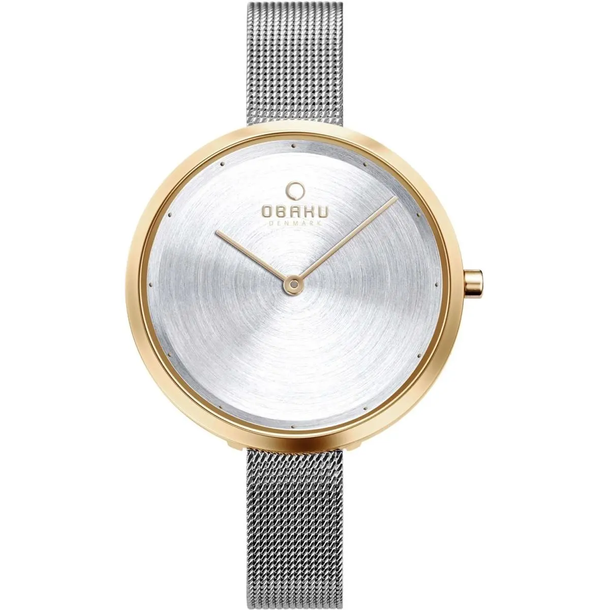 Obaku Women`s Classic Silver Dial Watch - V227LXGIMC