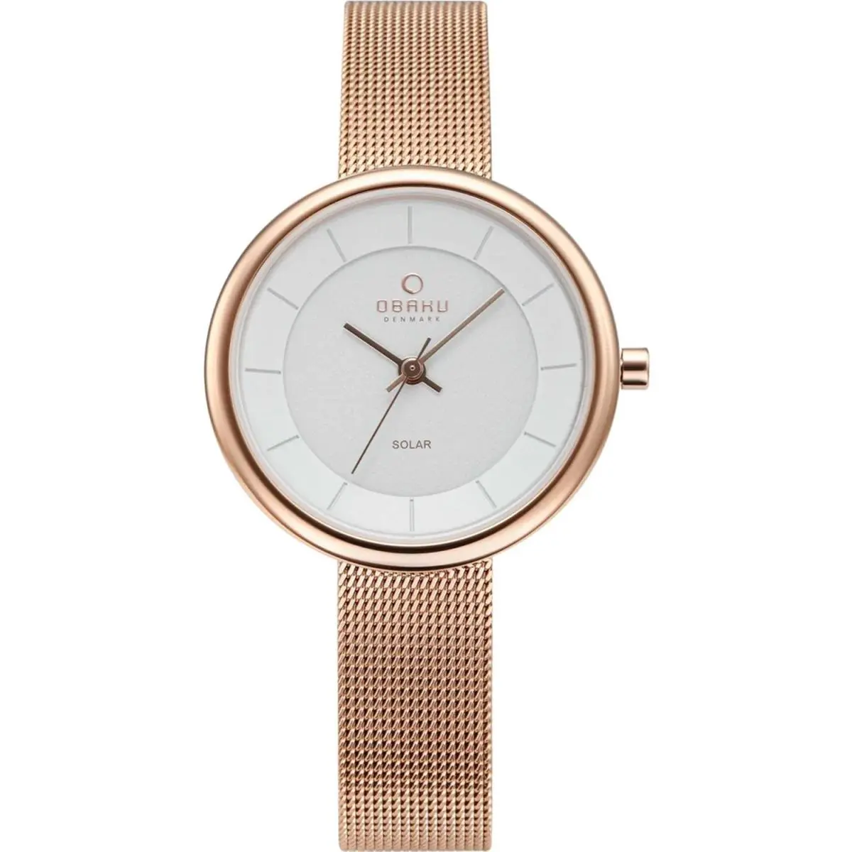 Women`s Lys White Dial Watch - V206LRVWMV by Obaku