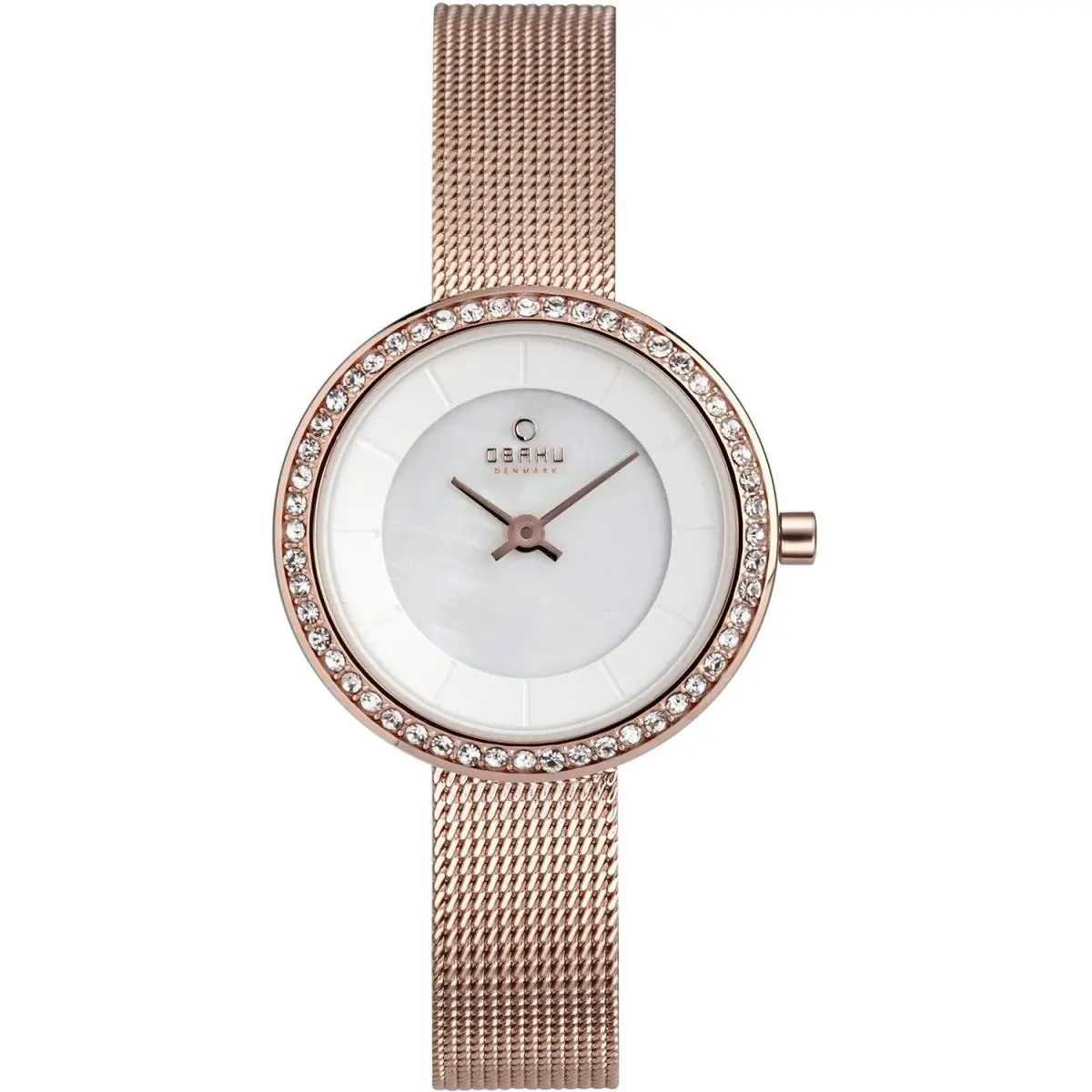 Obaku Women`s Denmark White Dial Watch - V146LEVWMV