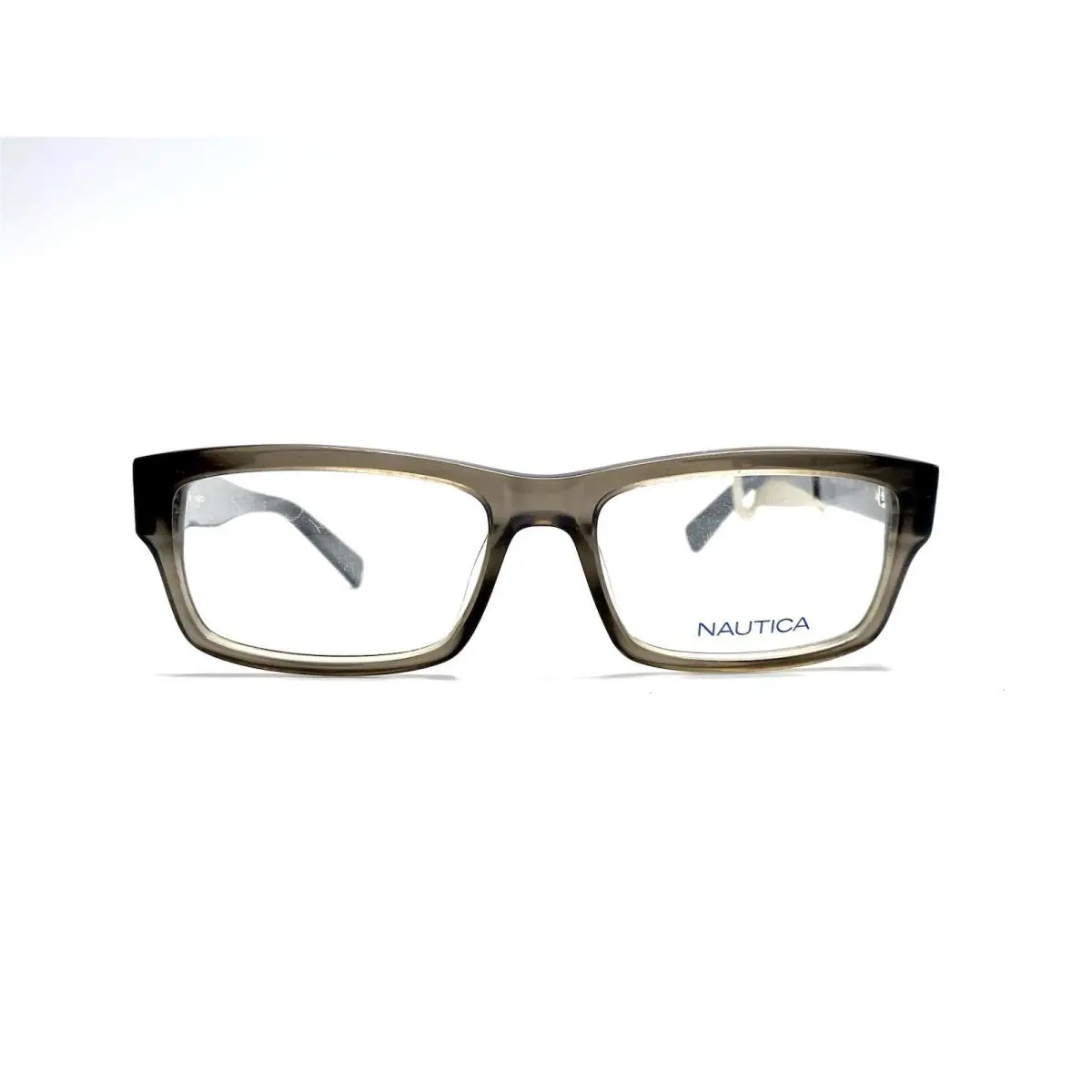 Nautica Grey Clear Thick Rectangular Glasses N8078 057 51 16 140