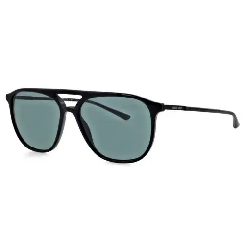 AR8179 5001/1 56mm Black Square Pilot Sunglasses Italy by Giorgio Armani
