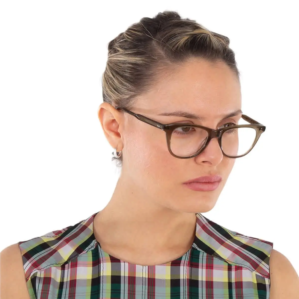 Garrett Leight Tia Jane Demo Cat Eye Ladies Eyeglasses 1122 Olio 47