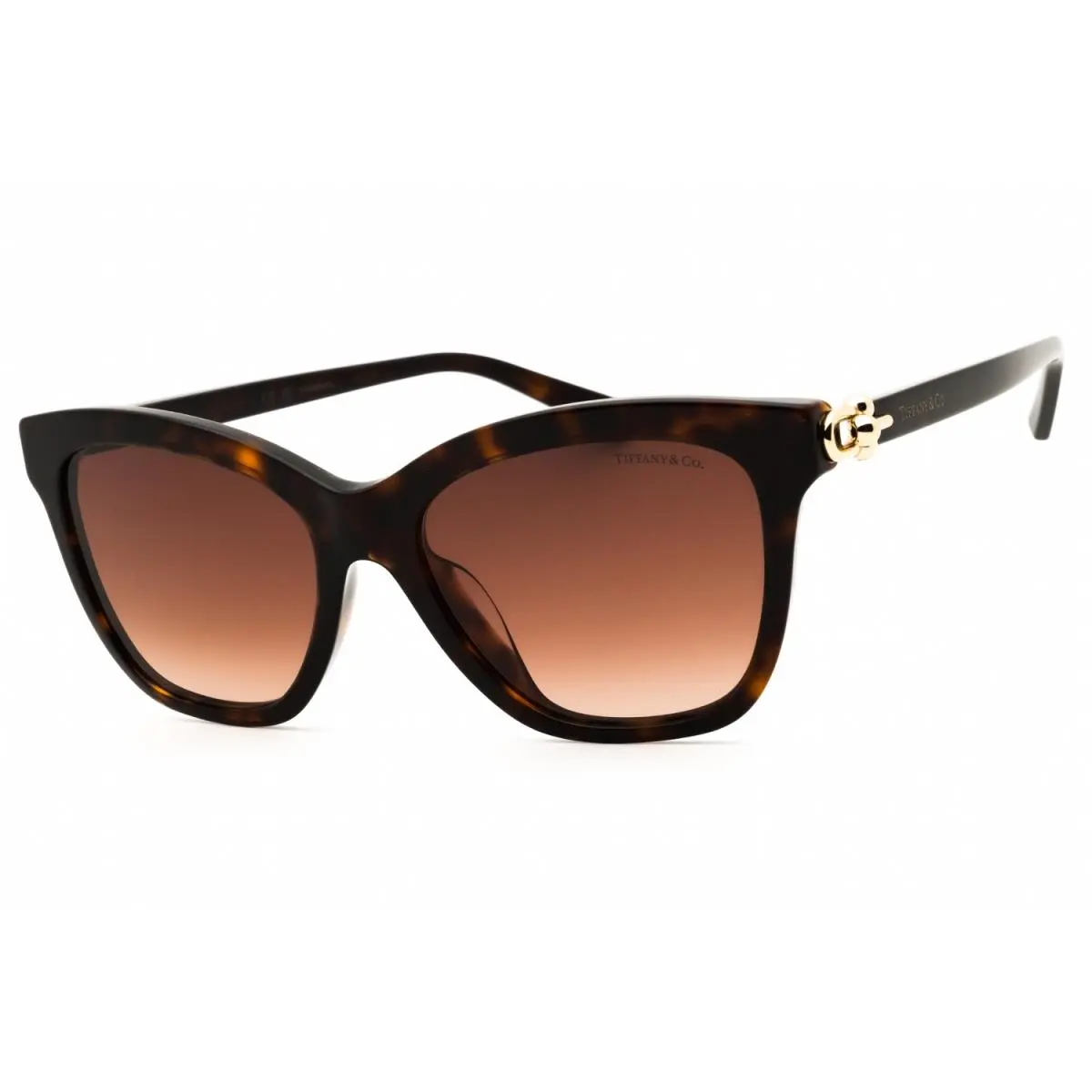 Tiffany TF4241D 80153B Sunglasses Tortoise Frame Gradient Brown Lenses 54mm