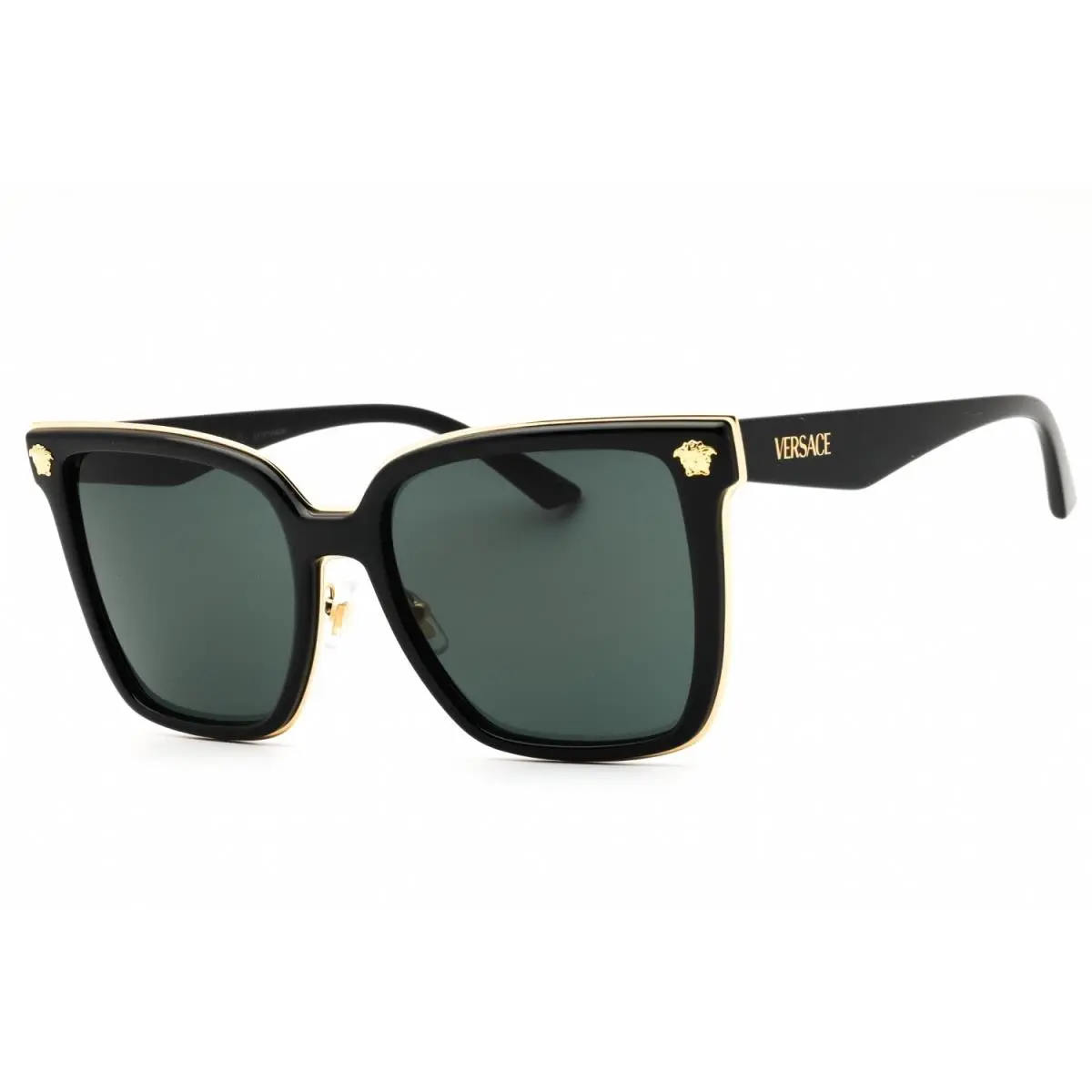 Versace VE2278D GB1 87 Sunglasses Black Frame Dark Grey Lenses 58mm