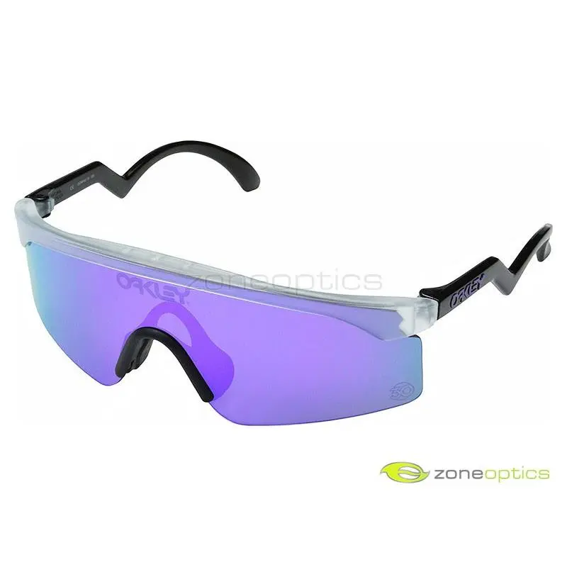 Oakley Razor Blades Heritage Sunglasses OO9140-13 Matte Clear/violet Iridium