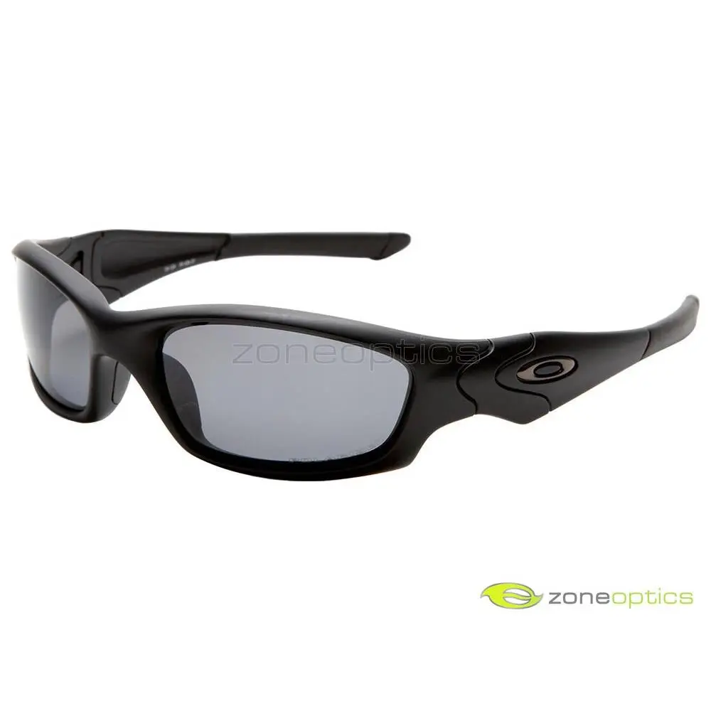 Oakley Straight Jacket Polarized Sunglasses 24-124 Matte Black/grey