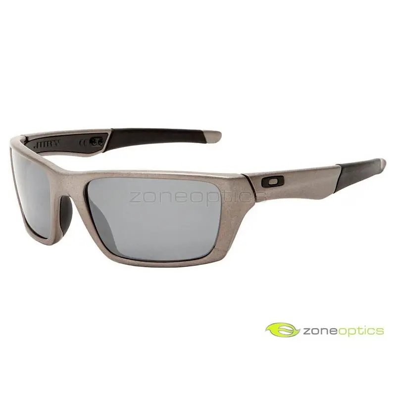 Oakley Jury Polarized Sunglasses OO4045-05 Distressed Silver/black Iridium