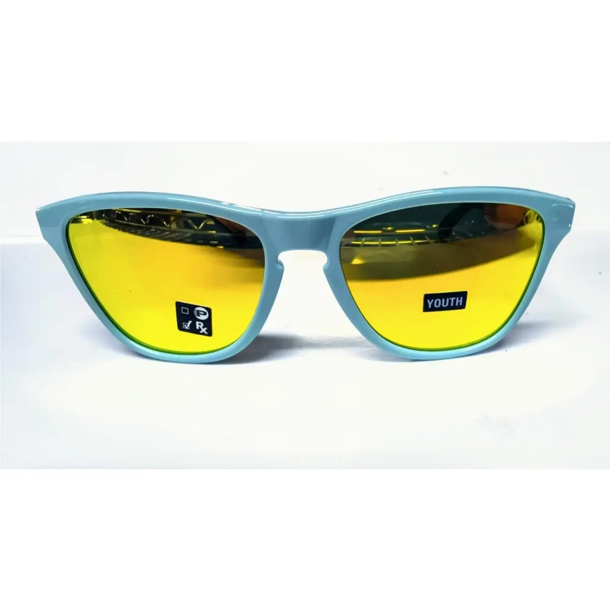 Oakley Sunglasses - Frogskins XS Youth Fit Arctic Surf Fire Iridium - EB11