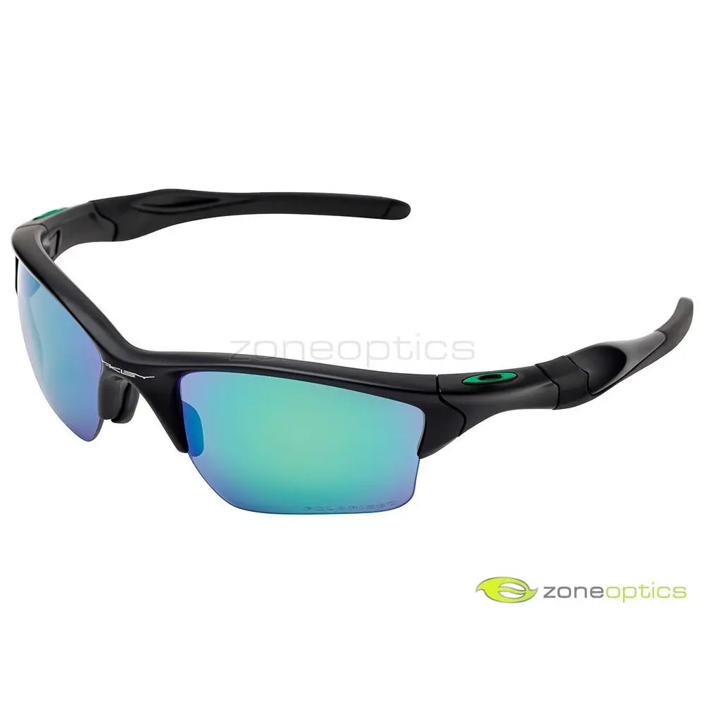 Half Jacket 2.0 XL Polarized Sunglasses OO9154-34 Matte Black/jade by Oakley