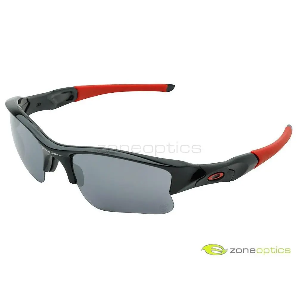 Oakley Flak Jacket Xlj Team Canada Sunglasses 24-406 Black/black Iridium