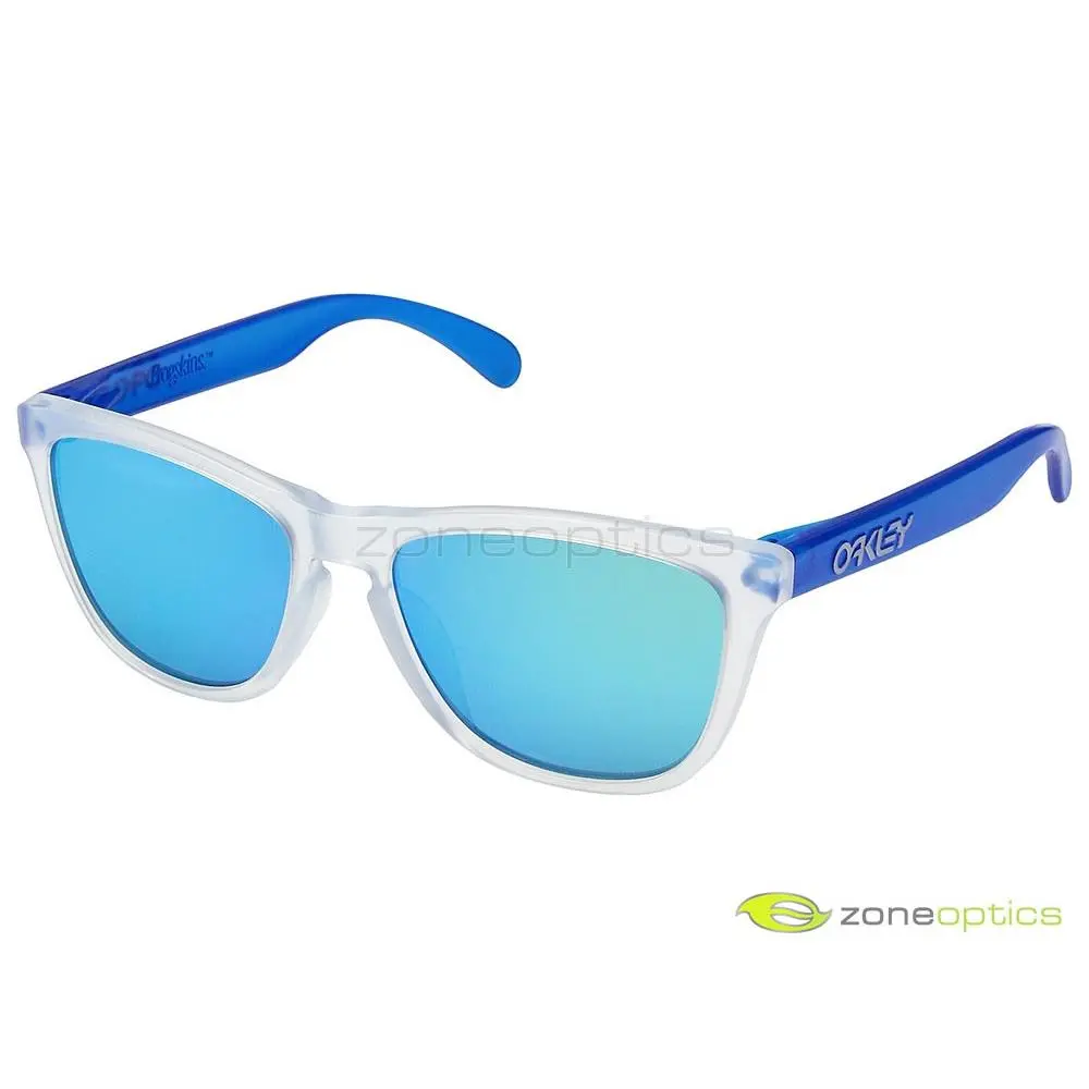 Frogskins Sunglasses OO9013-B255 Matte Clear/sapphire/sapphire Iridium by Oakley