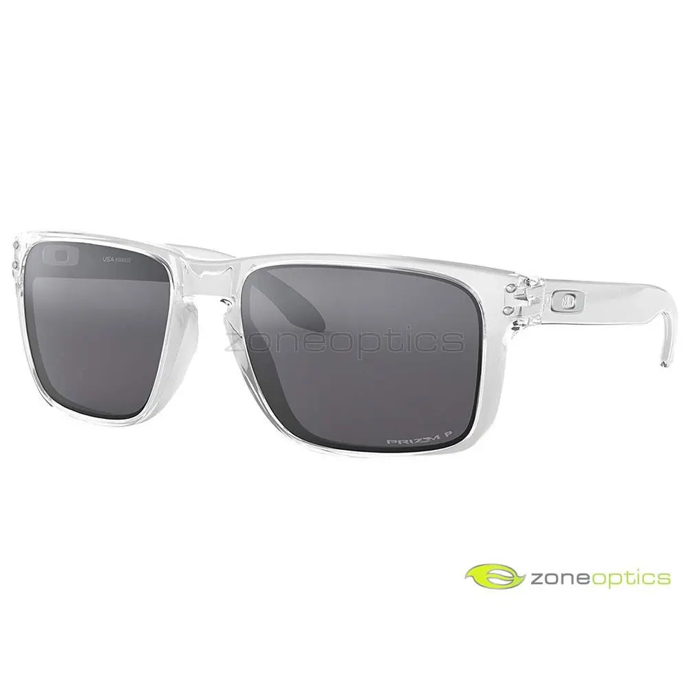 Oakley Holbrook Polarized Sunglasses OO9102-H355 Polished Clear/prizm Black