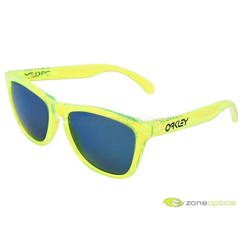 Frogskins Polarized Sunglasses 24-355 Acid Yellow/ice Iridium by Oakley