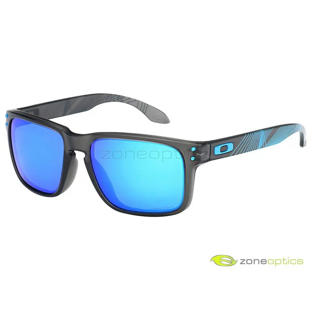 Oakley Holbrook Aero Grid Sunglasses OO9244-3356 Grey Smoke/prizm Sapphire Asian
