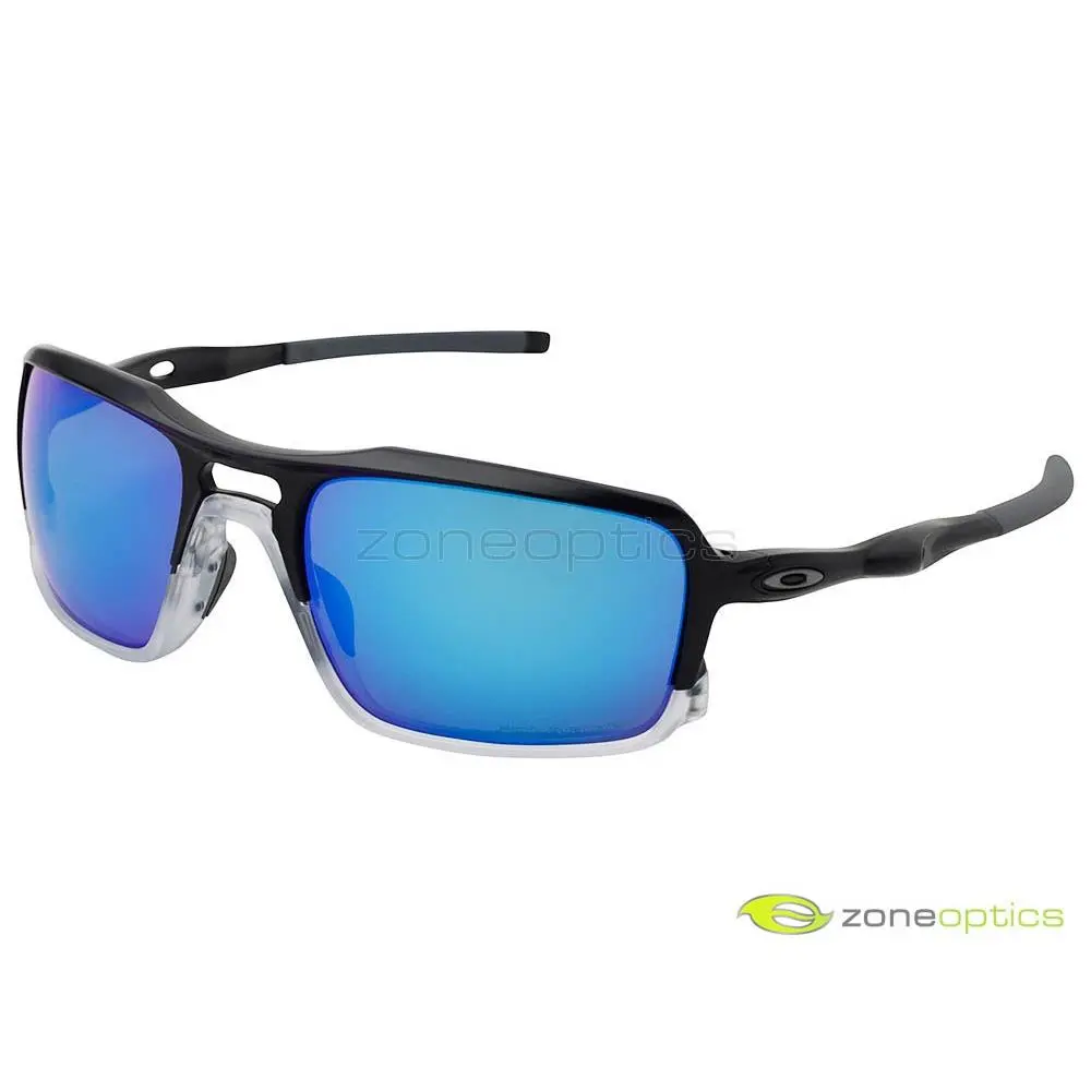 Oakley Triggerman Polarized Sunglasses OO9266-04 Matte Black/sapphire Iridium